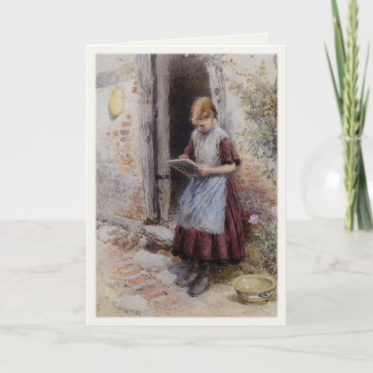 Wenskaart met Myles Birket Foster schilderij Kaart (Voorkant)