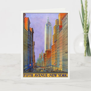 Wenskaart met  New York Poster Print Kaart