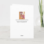 Wenskaart met orchidee kaart (Achterkant)