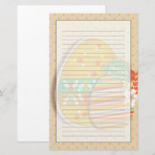 Wenskaart met paasei-symbool briefpapier (Voorkant / Achterkant)