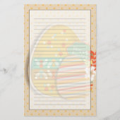 Wenskaart met paasei-symbool briefpapier (Voorkant)