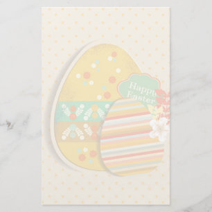 Wenskaart met paasei-symbool briefpapier