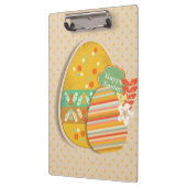 Wenskaart met paasei-symbool klembord (Links)