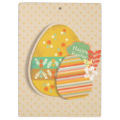 Wenskaart met paasei-symbool klembord (Achterkant)