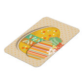 Wenskaart met paasei-symbool magneet (Linkerzijde)