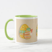 Wenskaart met paasei-symbool mok (Links)