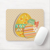 Wenskaart met paasei-symbool muismat (Met muis)