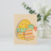 Wenskaart met Paaseisymbool Feestdagenkaart (Staand voorkant)