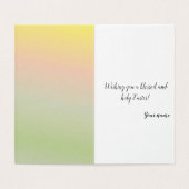 Wenskaart met paasthema kaart (Binnenkant ongevouwen)