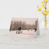 Wenskaart met pretkerst kaart (Gele Bloem)