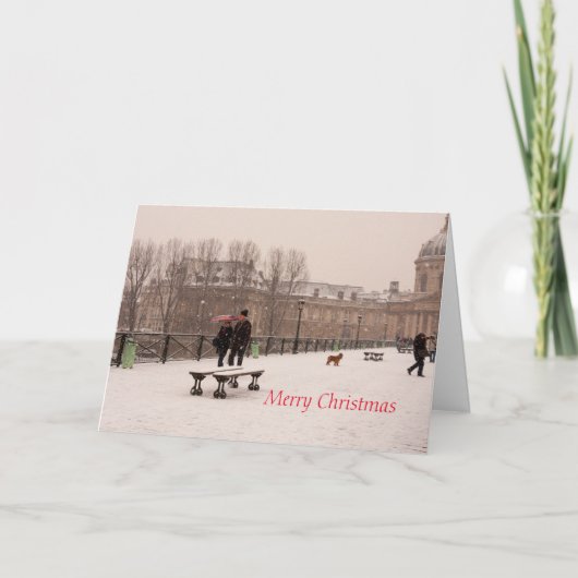 Wenskaart met pretkerst kaart (Voorkant)