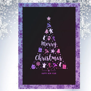 Wenskaart met pretkerst kaart