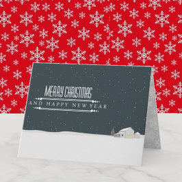 Wenskaart met pretkerst kaart