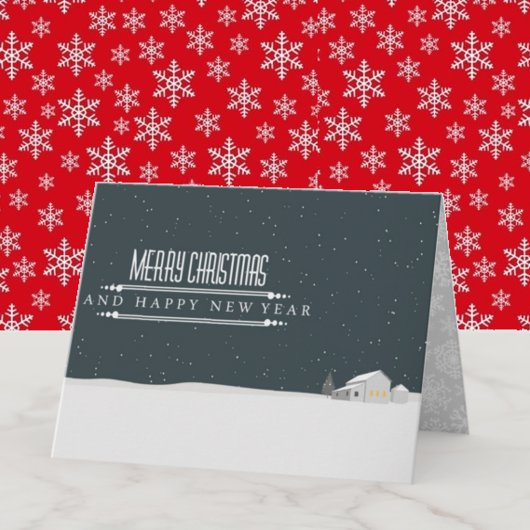 Wenskaart met pretkerst kaart