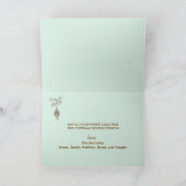 Wenskaart met prettige kerstdiagonaal feestdagen kaart (Binnen)