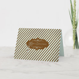 Wenskaart met prettige kerstdiagonaal feestdagen kaart