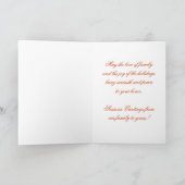 Wenskaart met prettige kerstfoto's feestdagen kaart (Binnen)