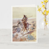 Wenskaart met schilderij van Indiaanse Kaart (Gele Bloem)