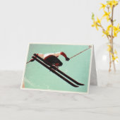 Wenskaart met  Ski Bum Print Kaart (Gele Bloem)