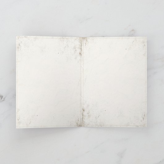 Wenskaart met  Skiprint Kaart (Binnen)