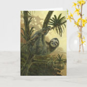 Wenskaart met sleuf kaart (Gele Bloem)