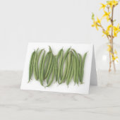 Wenskaart met snaarbonen kaart (Gele Bloem)