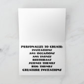 Wenskaart met spinnenthema van Tarantula Bedankkaart (Binnen)