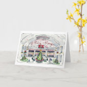 Wenskaart met vakantie in de stad kaart (Gele Bloem)