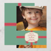 Wenskaart met vakantiegroet en foto feestdagenkaart (Voorkant / Achterkant)