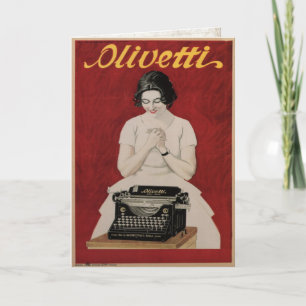 Wenskaart met Vintage Ad Print uit Italië Kaart