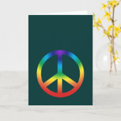 Wenskaart met vredesinzending in Chakra Kaart (Gele Bloem)