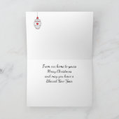 Wenskaart met Wintery-foto's voor kerstmis Feestdagen Kaart (Binnen)