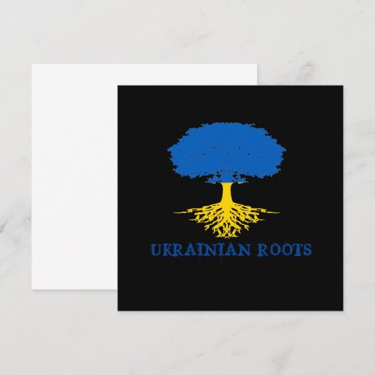 Wenskaart met zonnepanelen in Oekraïne (Voorkant / Achterkant)