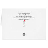 Wenskaart met zwarte en witte Pitbull-schets (Achterkant Horizontaal)