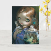 wenskaart "Microcosm: Zee Monsters" Kaart (Gele Bloem)