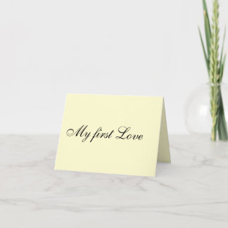 Wenskaart "Mijn 1e liefde" Bedankkaart