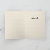 wenskaart "Mijn twee cent" Kaart (Binnen)