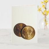wenskaart "Mijn twee cent" Kaart (Gele Bloem)