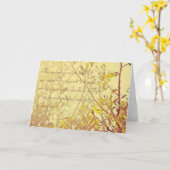 Wenskaart Miracles Kaart (Gele Bloem)