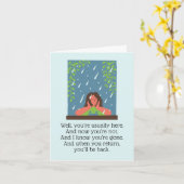 Wenskaart - Miss u - Barb & Star Kaart (Gele Bloem)