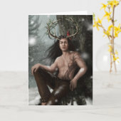 wenskaart "Mistletoe" Kaart (Gele Bloem)