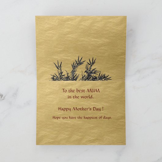 Wenskaart Moederdag Kaart (Binnen)