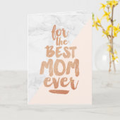 Wenskaart Moederdag voor de beste moeder ooit Kaart (Gele Bloem)