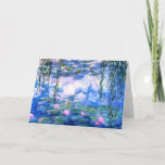 Wenskaart Monet Roze Water Lilies Kaart<br><div class="desc">Een Monet roze waterlelies gevouwen wenskaart (binnenin is blanco) met prachtige roze waterlelies die zweven in een kalm blauw vijf met lendenpootjes. Een geweldige cadeau van Monet voor fans van het impressionisme en de Franse kunst. Serene natuur impressionisme met mooie bloemen en schilderachtig vijver landschap.</div>