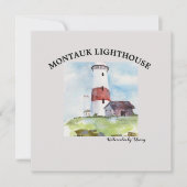 WENSKAART - MONTAUK LIGHTHOUSE KAART (Voorkant)