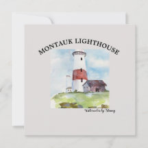 WENSKAART - MONTAUK LIGHTHOUSE