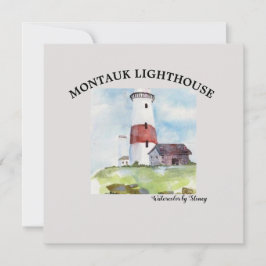 WENSKAART - MONTAUK LIGHTHOUSE KAART