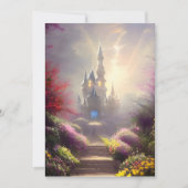 Wenskaart mooie Fantasy Castle Gardens Kaart (Voorkant)