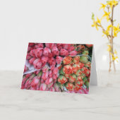 WENSKAART Mooie Tulpen in Frankrijk Kaart (Gele Bloem)