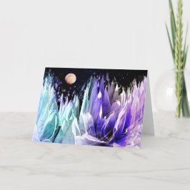 wenskaart "Moon over Iceland" Aankondiging